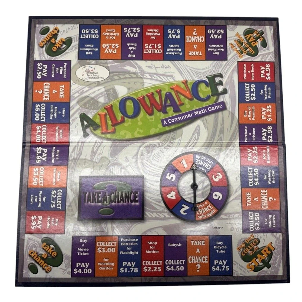 ALLOWANCE A Consumer Math Game Grades 3-8 Money Management‎ Skills Home School